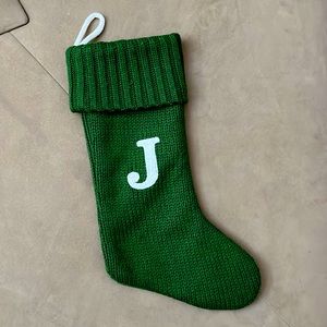 Green Wondershop Stocking Letter J